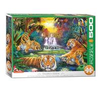 EuroGraphics Puzzle Tigers Eden 500 pièces, EG65005457, Coloris Assortis, 48 x 68 cm