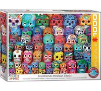 (EG60005316) - Eurographics Puzzle 1000 Pc - Traditional Mexican Skulls