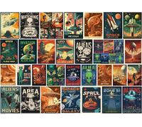 Puzzle 1000 pièces : Collage Invasion Extraterrestre