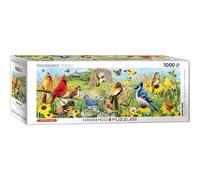 Eurographics Puzzle Vögel im Garten, 1000 Teile Panorama, 96 x 32 cm, 6010-5338