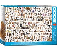 EUROGRAPHICS Puzzle World of Dogs 2000 pièces