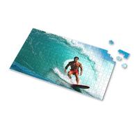 Eurographics Puzzles 1000 pièces A Surfer Rides Inside A Wave. Puzzle d'images pour adultes, cadeaux de Pâques pour tout-petits (300 pièces)