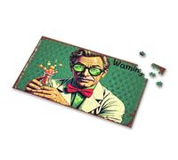 Eurographics Puzzles 1000 pièces Un scientifique tient un gobelet bouillant avec un panneau d'avertissement. Puzzle d'images pour adultes, cadeaux de Pâques pour tout-petits (1 000 pièces)