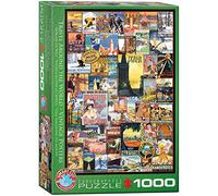 EuroGraphics Puzzle Travel The World Vintage Ads – 1000 pièces