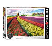 EuroGraphics- Tulip Field-Netherlands Puzzle de 1000 pièces, 6000-5326, Multicolore