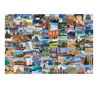EUROGRAPHICS Voyageur du monde Puzzle 2000 pièces