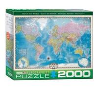 EurographicsPuzzles - Carte du monde - puzzle - 2000 pièces G