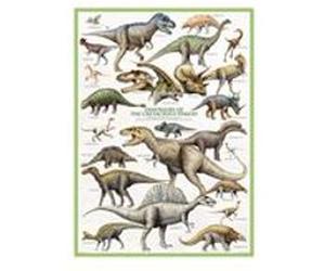 EurographicsPuzzles - Dinosaures - Période du crétacée - puzzle - 1000 pièces multicolore G