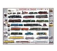 EurographicsPuzzles - Histoire des trains - puzzle - 1000 pièces multicolore G