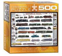 EurographicsPuzzles Transportation & Aviation - Histoire des trains - puzzle - 500 pièces G