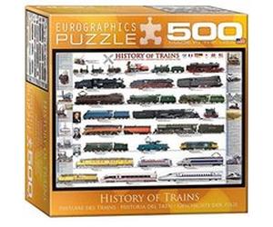 EurographicsPuzzles Transportation & Aviation - Histoire des trains - puzzle - 500 pièces G