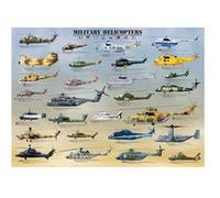 EurographicsPuzzles Transportation & Aviation - Military Helicopters - puzzle - 1000 pièces multicolore G