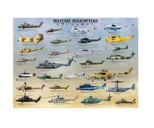 EurographicsPuzzles Transportation & Aviation - Military Helicopters - puzzle - 1000 pièces multicolore G