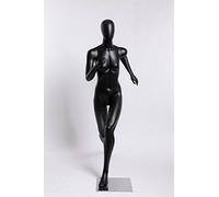 Eurohandisplay Mannequin de vitrine PF-O-8 noir mat pour homme et femme
