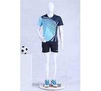 Eurohandisplay MC-1W Mannequin de vitrine pour homme, mat, sans visage, bras et tête, rotatif à 360 °, mannequin de vitrine pour homme (homme MC-1W)