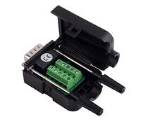 euroharry Adaptateur mâle DB9 9 Broches DB9-F-8A D-Sub connecteur bornier Couvercle en Plastique