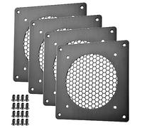 Euroharry Grille d'aération 120 mm pour PC, ordinateur, AV, armoires électroniques, (métal brossé, 1 pièce)