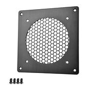 Euroharry Grille d'aération 120 mm pour PC, ordinateur, AV, armoires électroniques, (métal brossé, 1 pièce)