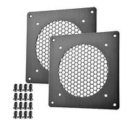 Euroharry Grille d'aération 120 mm pour PC, ordinateur, AV, armoires électroniques, (métal brossé, 1 pièce)