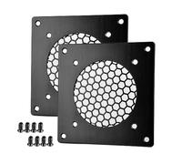 Euroharry Grille de ventilation 80mm Cache Ventilateur pour PC, Ordinateur, AV, Armoires Électroniques (2PK)