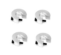 euroharry Lot de 2 arbres de rail coulissant SBR avec 4 blocs de roulement SBR UU pour imprimante 3D, pièces CNC, acier à haute teneur en carbone chromé (4 butées de rail SBR12, SBR12)