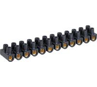 Barette de connexion laiton 12 plots 16mm² EUROHM 70004