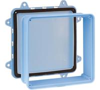 EUR'OHM Base 170x170x70 - Couvercle plein - Etanche à l'air - Câble gaine et connectique