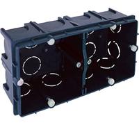 EUR'OHM Boite d'appareillage maçonnerie - 2 Postes XL H/V - XL TRADI Profondeur 50mm - Entraxe 71mm - Câble gaine et connectique