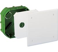 Eur'Ohm - Boîte de dérivation à sceller pour murs maçonnés - 100 x 100 x 40 mm