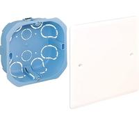 EUR'OHM Boite de dérivation standard placo + couvercle - XL Pro 100x100x50mm - Câble gaine et connectique
