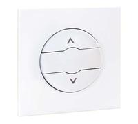 EUR'OHM Bouton poussoir pour volet roulant blanc - DUNE - Interrupteur et prise