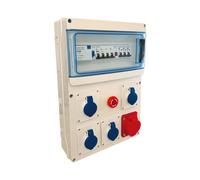 Coffret chantier 4 prises 230V+1 prise 3P+N+T 16A - EUROHM 19210