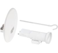 EUR'OHM Couvercle de finition DCL pour boîtes point de centre - Ø120mm Kit couvercle DCL + Piton 120mm + Douille DCL E27 - Câble gaine et connectique