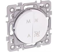 EUR'OHM - Interrupteur VMC 2 vitesses blanc Square (60225)
