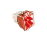 Eur'Ohm - Lot de 100 - Connexion rapide - 4 entrées - Rouge
