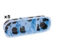 Eurohm Lot de 5 pcs BOITIER CLOISON SÈCHE 3 POSTES DIAMÈTRE 67 PROFONDEUR 40 XL AIR'METIC