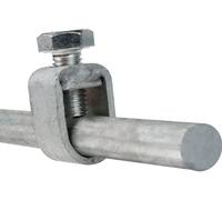 EUR'OHM Piquet terre galvaniser - Rond Ø13,7mm - Longueur 1m - Câble gaine et connectique