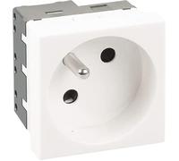 EUR'OHM Prise 2P+T - 16A -250V - 45X45mm - OPTIMA - Interrupteur et prise