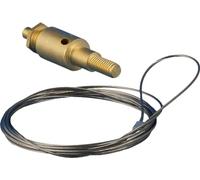Eur'Ohm - Système d'arrimage à visser + filin 2 m pour boîte de centre