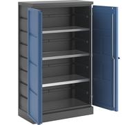 EUROKRAFT | Armoire de sécurité en polyéthylène | 2 Portes | tablettes INOX