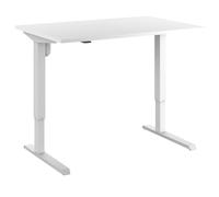 EUROKRAFT | Basic | Bureau Assis-Debout électrique Venla | Droit | l x p 1200 x 800 mm | Blanc/Blanc