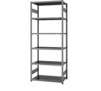 EUROKRAFT | Pro | Rayonnage emboîtable modulaire | galvanisé | Version légère | Hauteur rayonnage 2500 mm | rayonnage de Base | Largeur x Profondeur 1000 x 600 mm