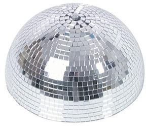 Eurolite 059982 Demi-boule à facettes motorisé 30 cm Miroir