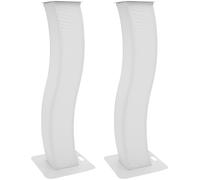 Eurolite 2x Stage Stand 150 cm, ondulé, blanc