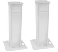 Eurolite 2x Stage Stand blanc housses et sacs inclus