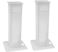 EUROLITE 2x support de scène variable incl. housse et sac, blanc
