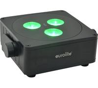EuroLite 41700020 AKKU IP Flat Light 3 sw Projecteur à effets LED DMX Nombre de LED (détails):3 8 W