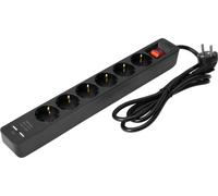 EUROLITE bloc multiprise ON-1 6x + 2 USB sw (30240157)