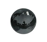 EUROLITE Boule à facettes de 30 cm, noire, avec miroirs noirs
