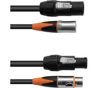 EUROLITE Câble combiné DT-2 DMX IP T-Con/3 Pin XLR 1,5m (30227789)